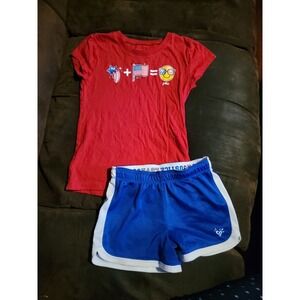 Justice‎ 4th of july american flag outfit size 7
